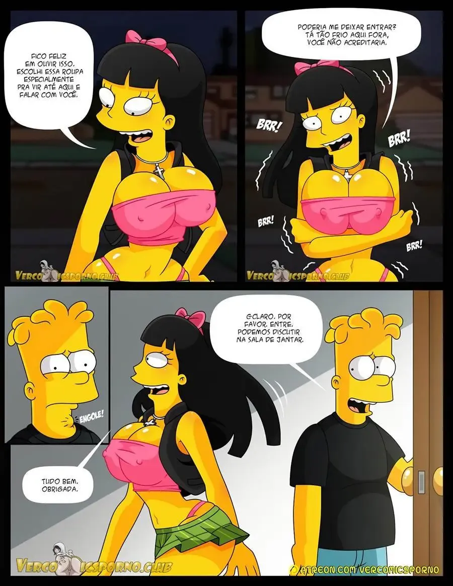 Bart Fode a Ex da Família em HQ Pornô Explícita dos Simpsons