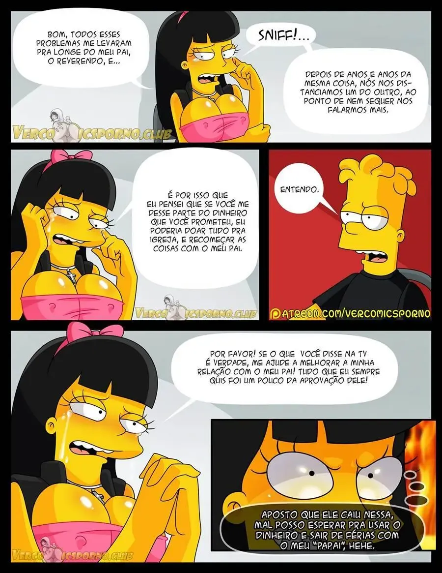 Bart Fode a Ex da Família em HQ Pornô Explícita dos Simpsons