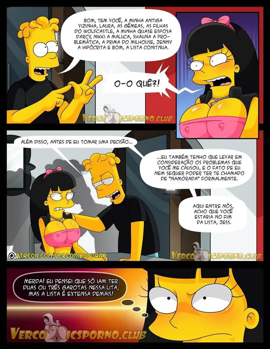Bart Fode a Ex da Família em HQ Pornô Explícita dos Simpsons
