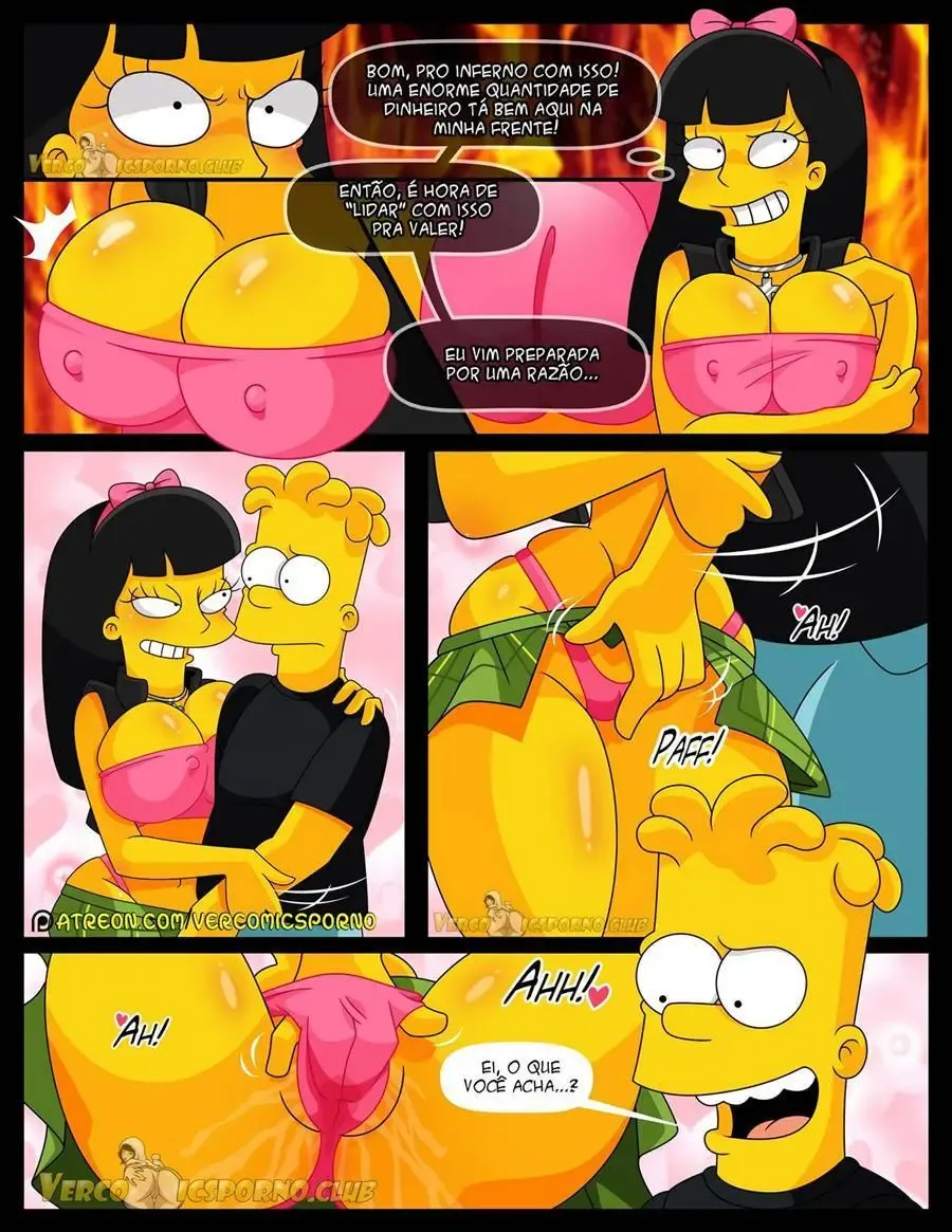 Bart Fode a Ex da Família em HQ Pornô Explícita dos Simpsons