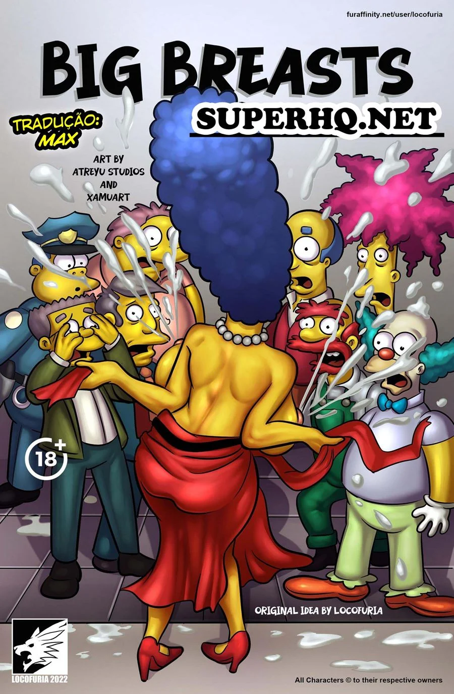 Simpsons: Quadrinhos Eróticos com Peitudas da Família em Ação