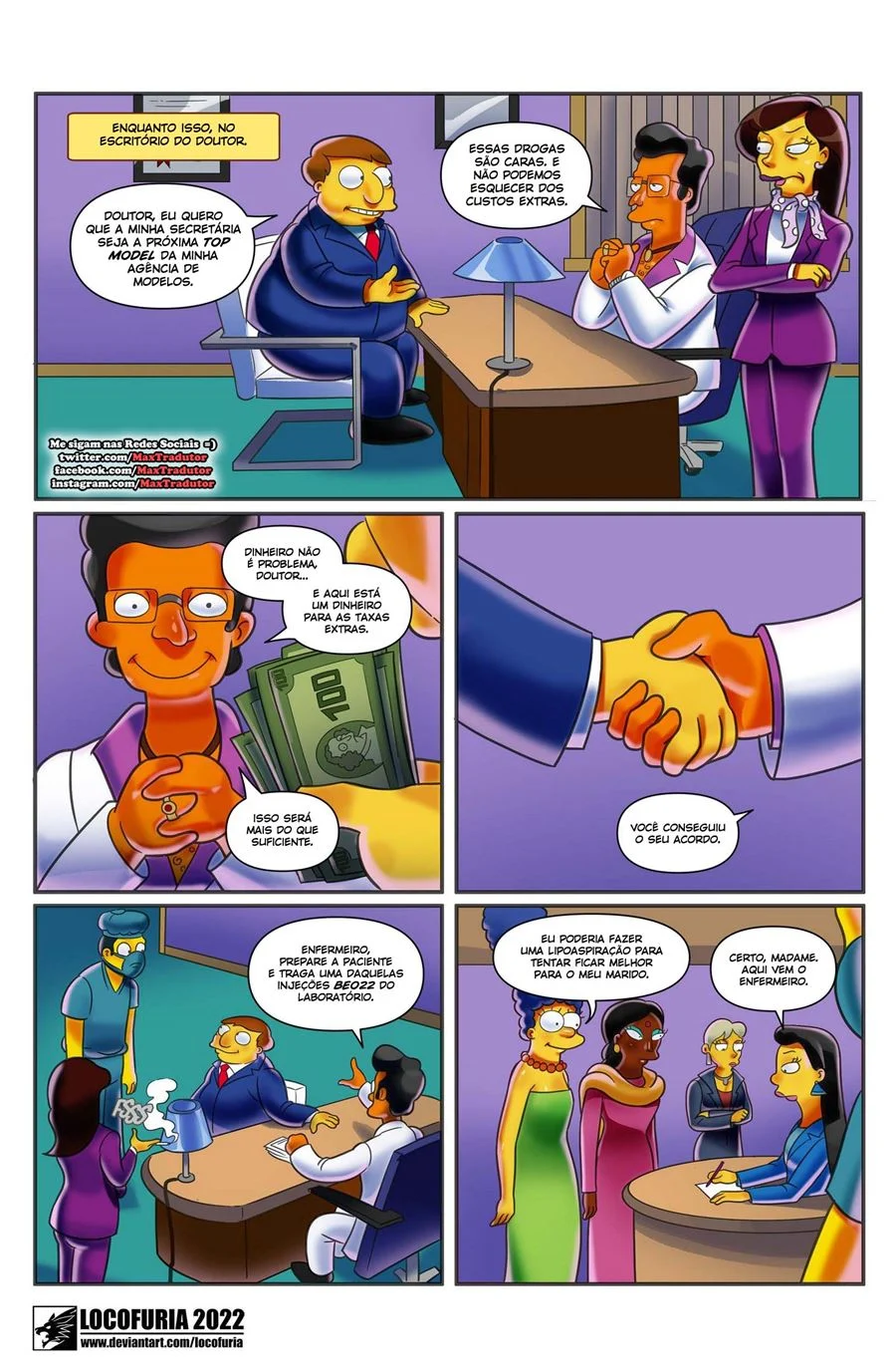Simpsons: Quadrinhos Eróticos com Peitudas da Família em Ação