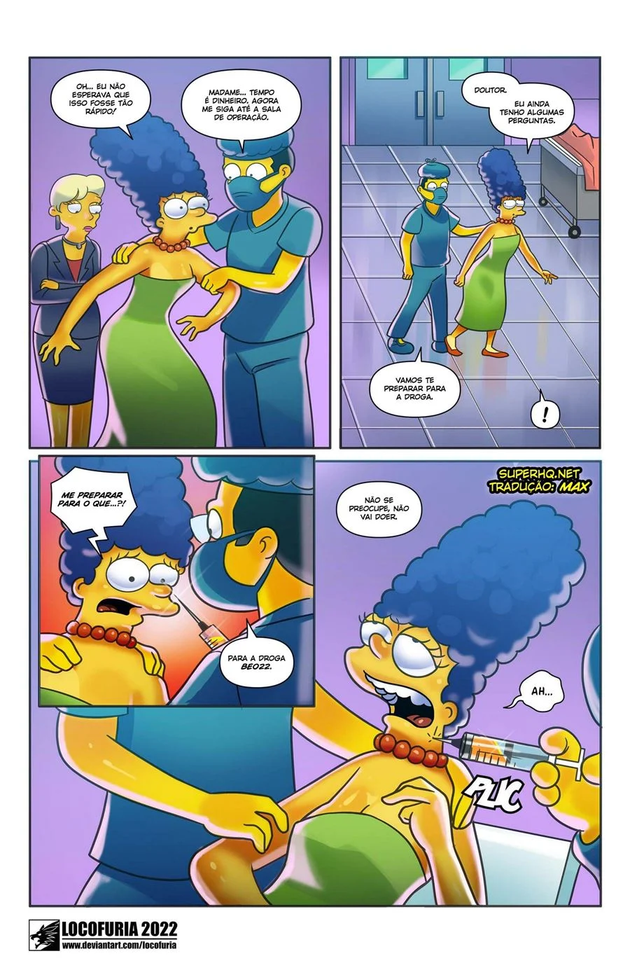 Simpsons: Quadrinhos Eróticos com Peitudas da Família em Ação