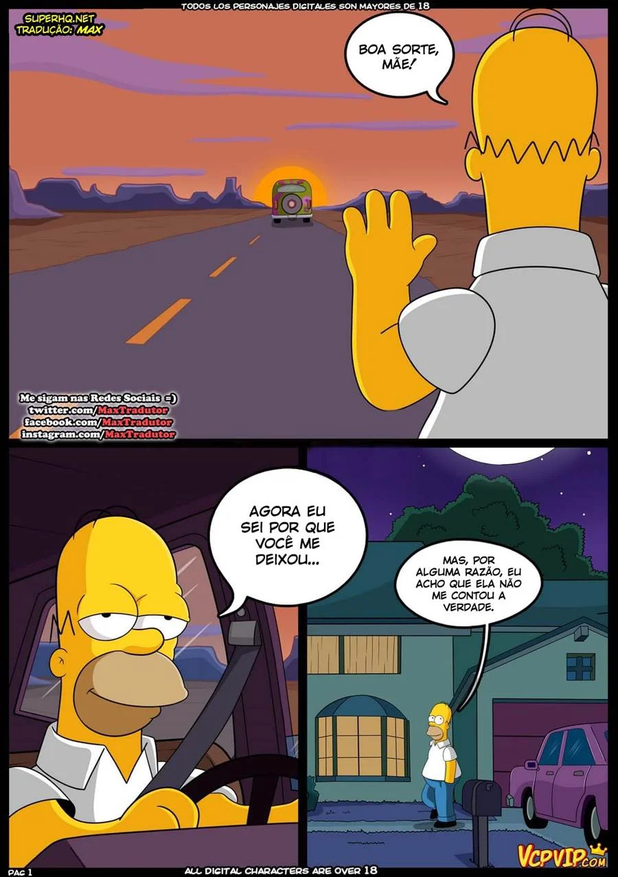 Quadrinhos Picantes da Família Simpsons: Cenas Explícitas com a Marge