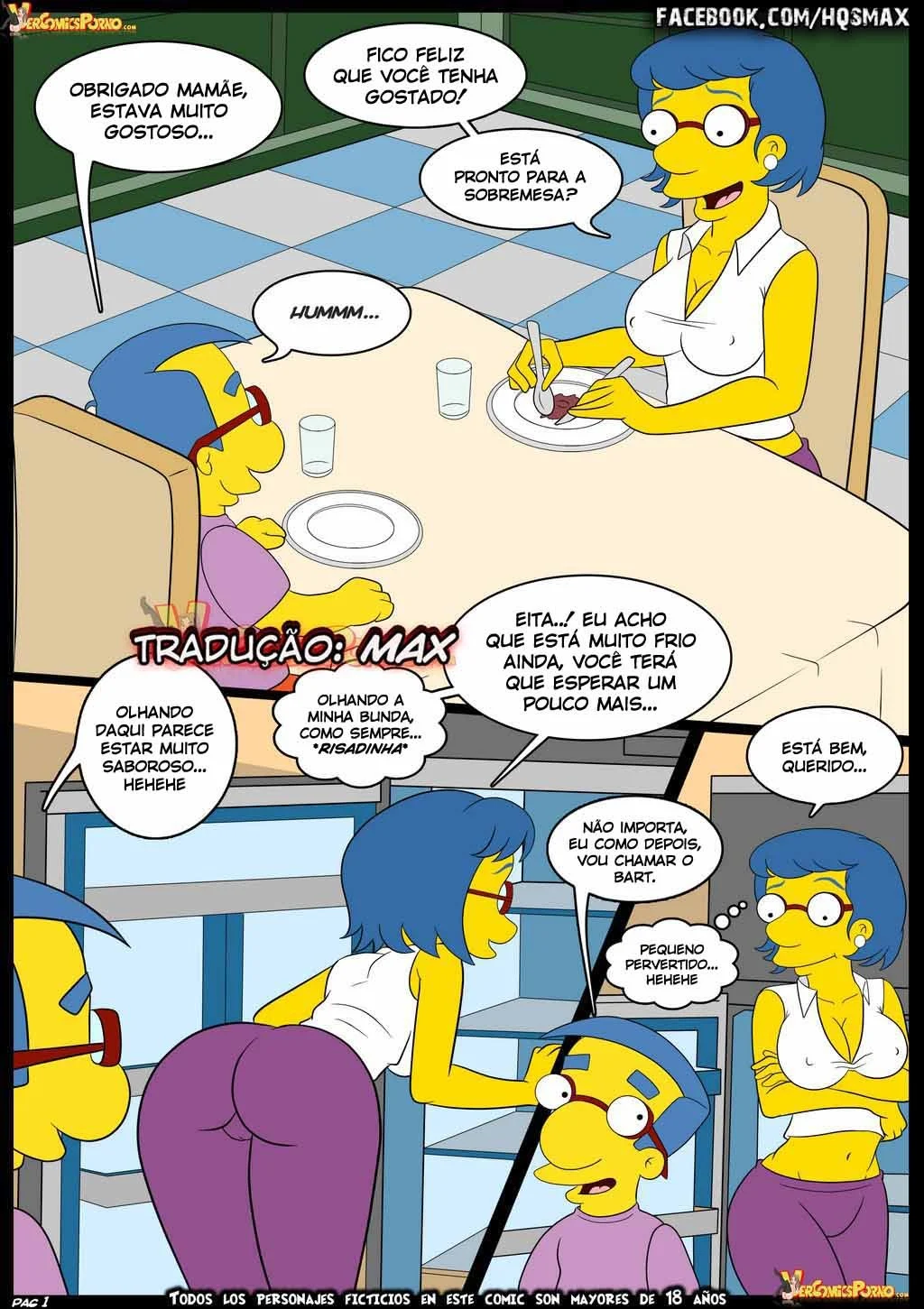 Os Simpsons na Cama: HQ Erótica Proibida com Cenas Quentes de Putaria Explícita