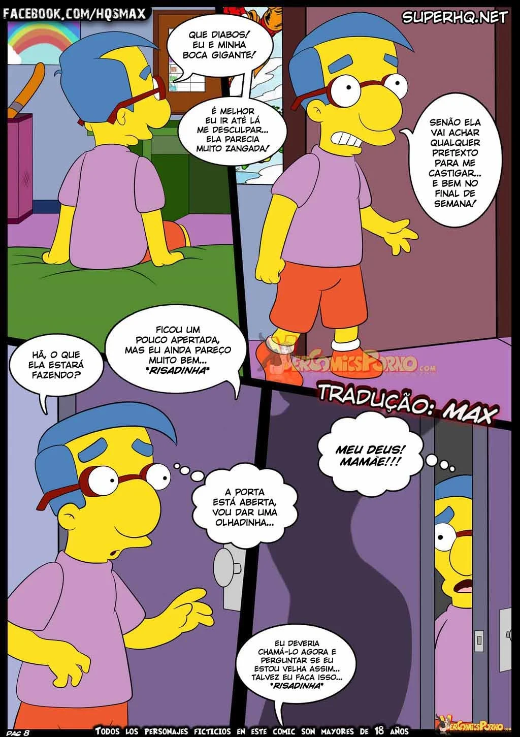 Os Simpsons na Cama: HQ Erótica Proibida com Cenas Quentes de Putaria Explícita