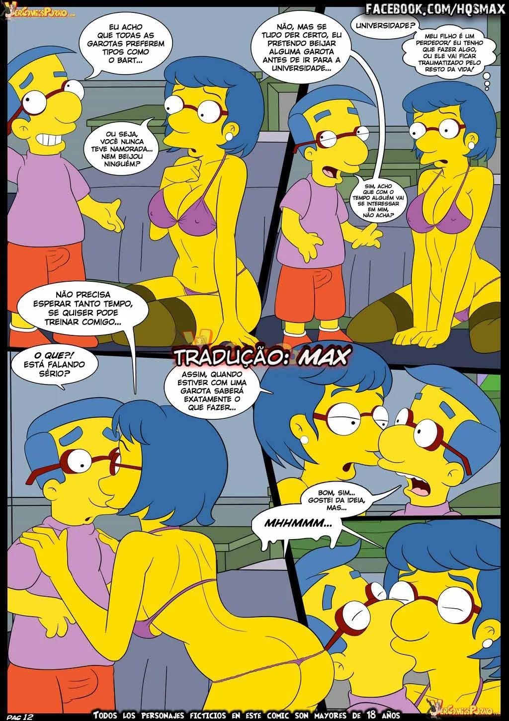 Os Simpsons na Cama: HQ Erótica Proibida com Cenas Quentes de Putaria Explícita