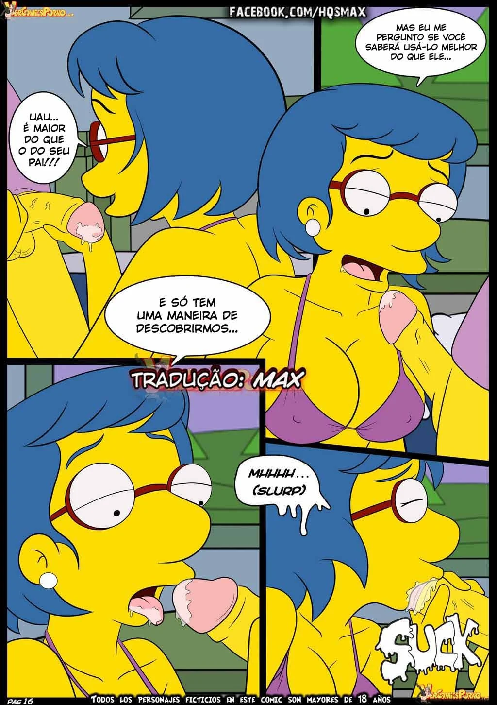 Os Simpsons na Cama: HQ Erótica Proibida com Cenas Quentes de Putaria Explícita
