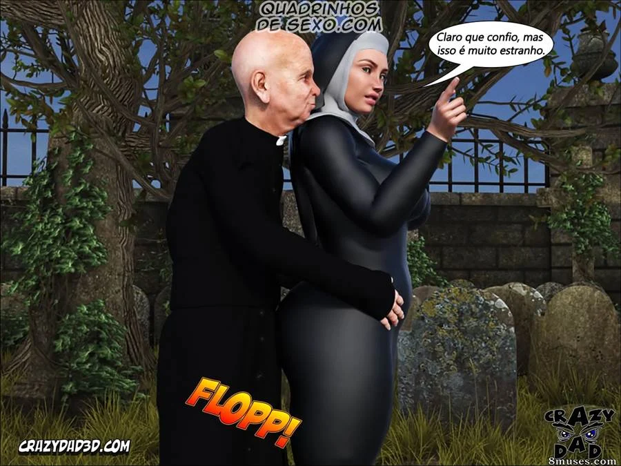 O Pecado Carnal da Irmã Grace: Hentai 3D Explícito em HQ