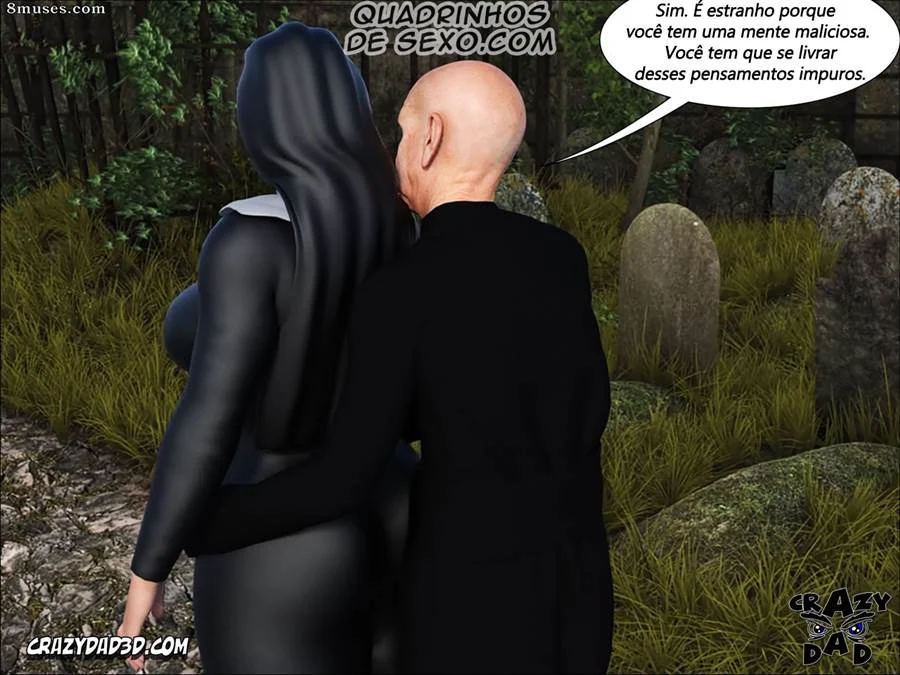 O Pecado Carnal da Irmã Grace: Hentai 3D Explícito em HQ