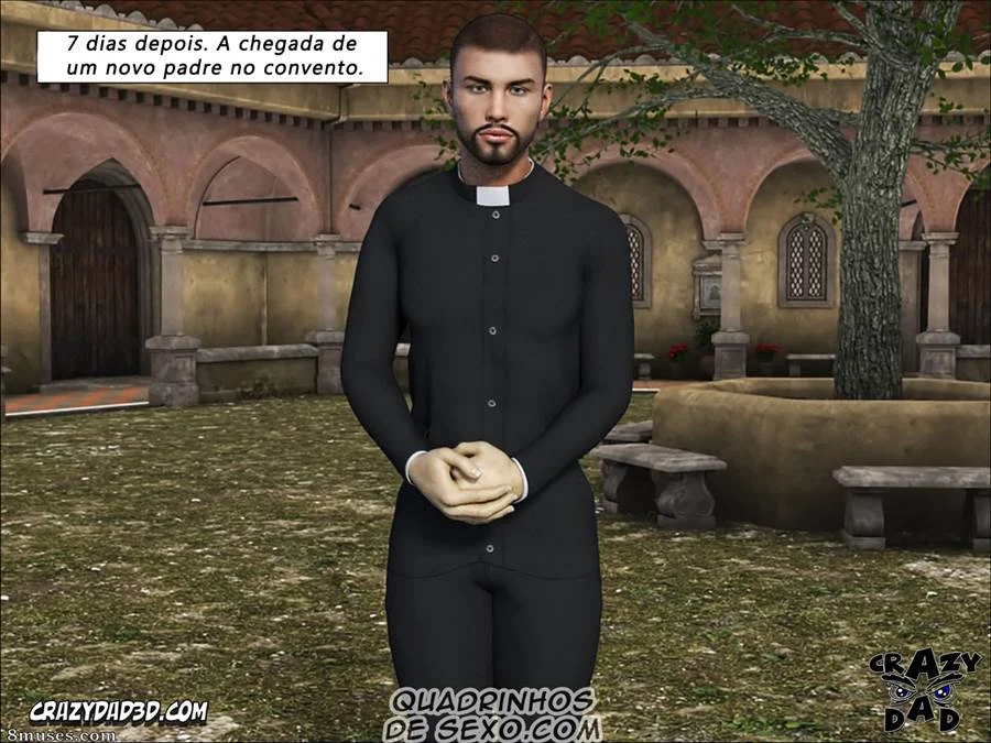 O Pecado Carnal da Irmã Grace: Hentai 3D Explícito em HQ