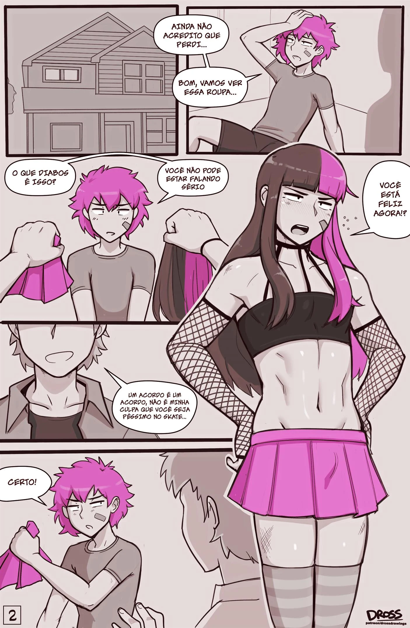 Skatista Dominador Transando com Macho Na Pista - Quadrinhos Eróticos Explícitos