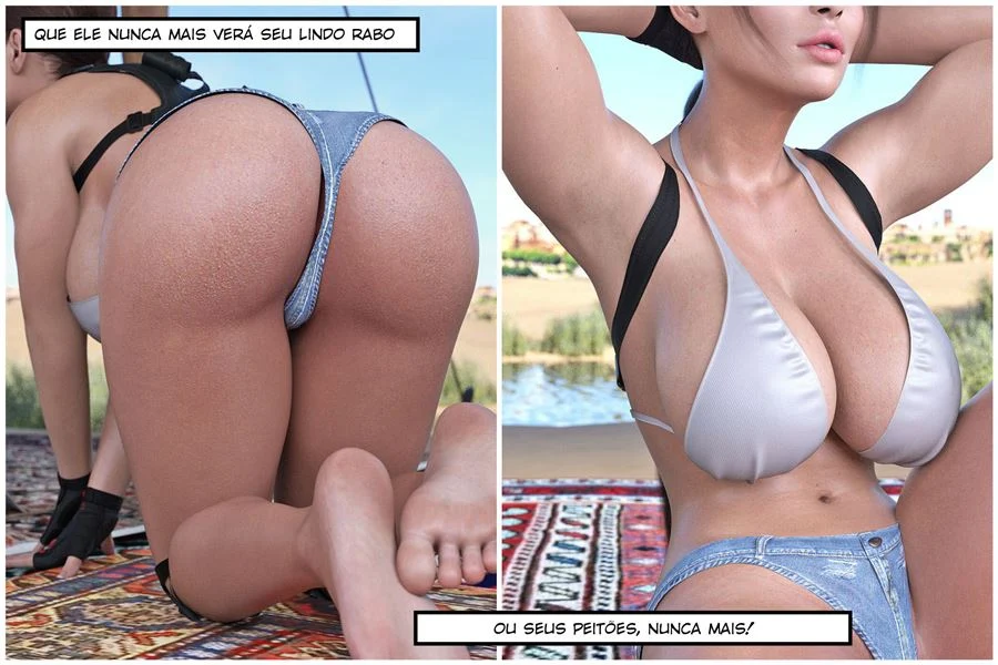 Lara e Seu Guia Turístico: Aventura Erótica em 3D Explícita