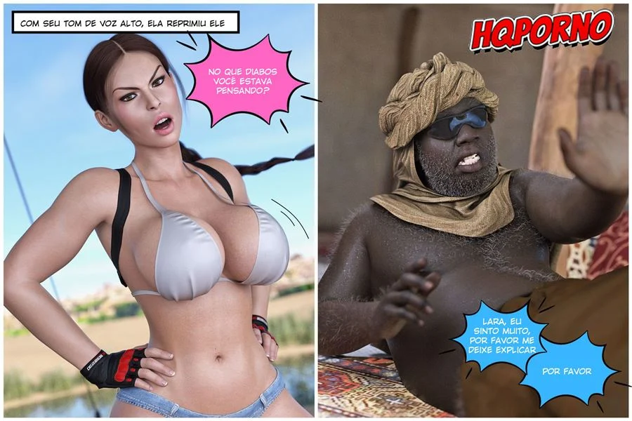 Lara e Seu Guia Turístico: Aventura Erótica em 3D Explícita
