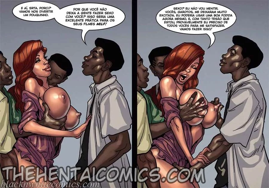 Mães Gostosas: Sexo Interracial Explicito em HQ Mães Gostosas: Sexo Interracial Explicito em HQ