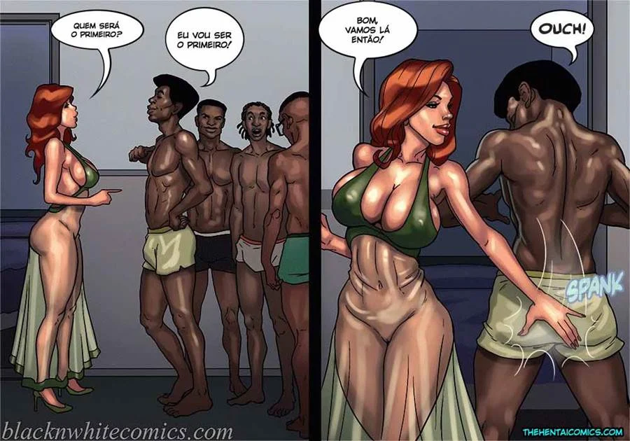 Mães Gostosas: Sexo Interracial Explicito em HQ
