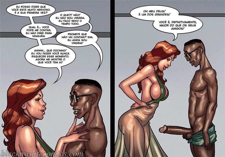 Mães Gostosas: Sexo Interracial Explicito em HQ Mães Gostosas: Sexo Interracial Explicito em HQ
