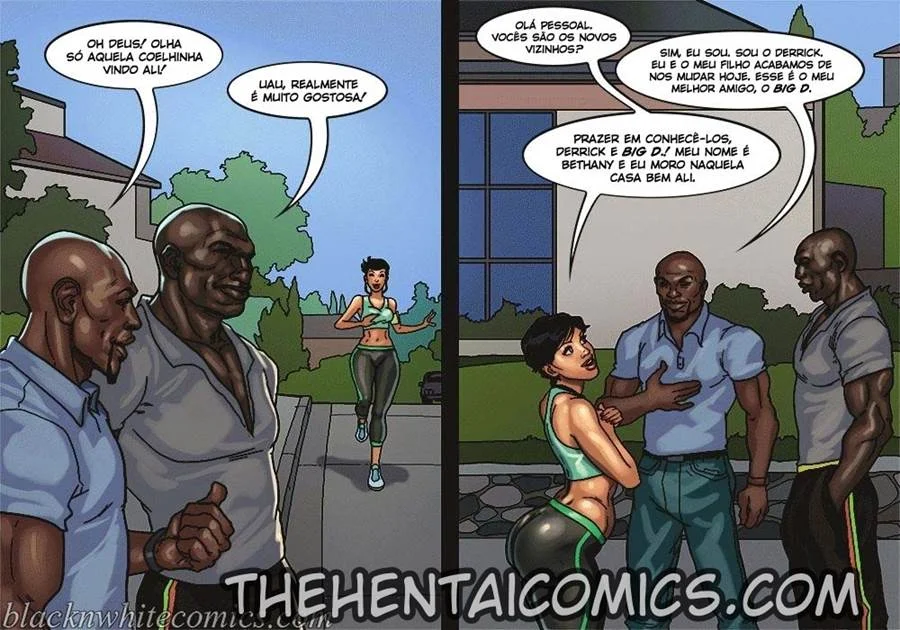 Mães Gostosas: Sexo Interracial Explicito em HQ Mães Gostosas: Sexo Interracial Explicito em HQ