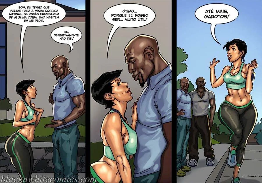 Mães Gostosas: Sexo Interracial Explicito em HQ