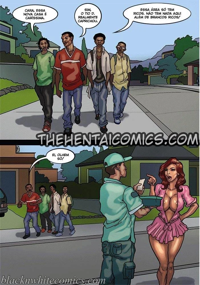 Mães Gostosas: Sexo Interracial Explicito em HQ Mães Gostosas: Sexo Interracial Explicito em HQ