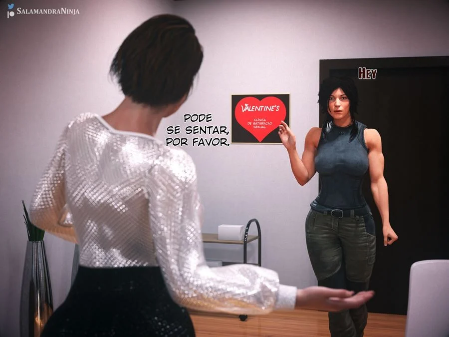 Aventura Proibida: Lara e Jill em Cenas de Sexo Explícito 3D