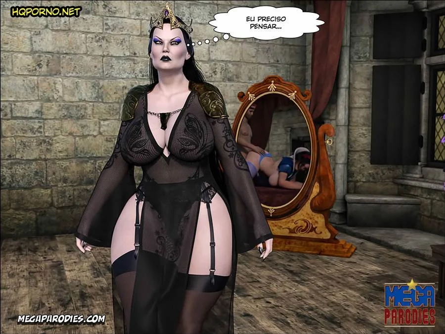 Branca de Neve em Cena Quente: Pornô 3D Explícito nos Quadrinhos