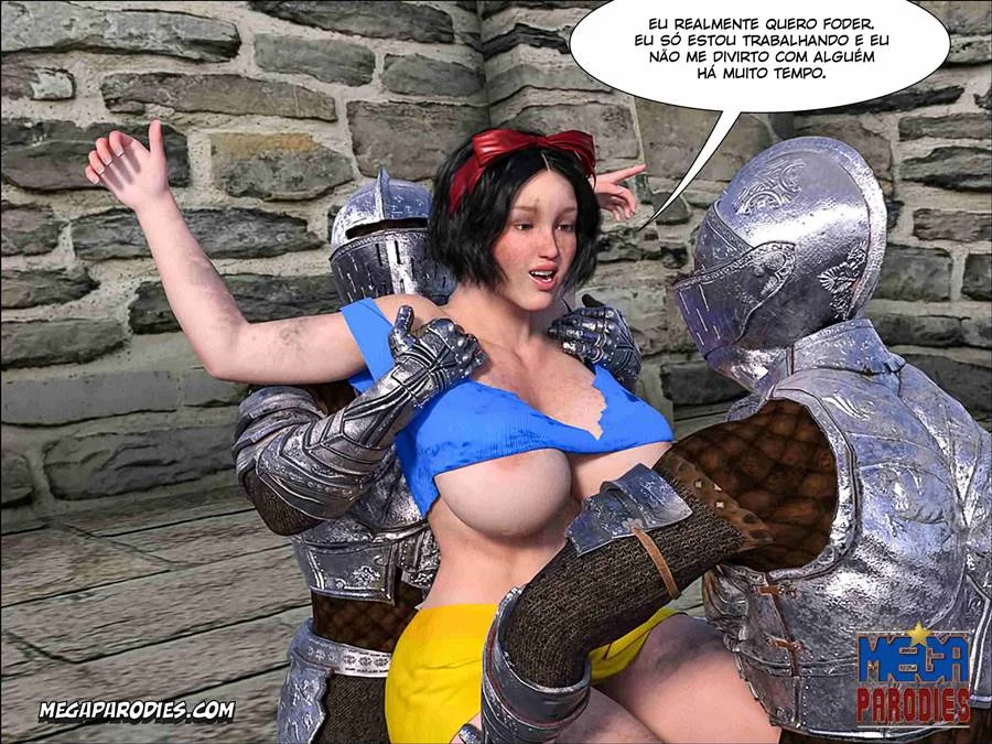 Branca de Neve Enfrentando Foda Brutal em HQ 3D Explícita Branca de Neve Enfrentando Foda Brutal em HQ 3D Explícita