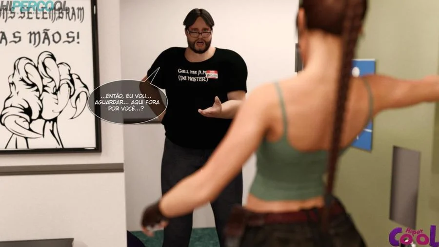 Lara Croft: Aventura Erótica no Banheiro em HQ 3D Explícita