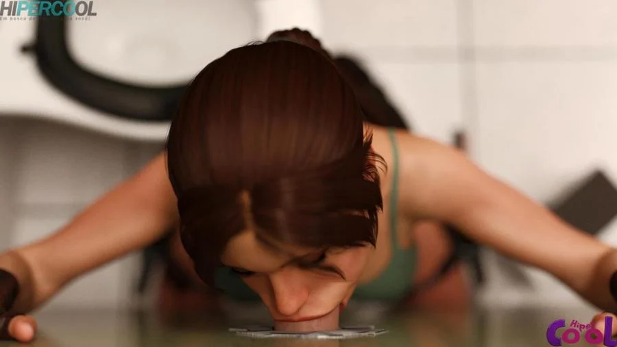 Lara Croft: Aventura Erótica no Banheiro em HQ 3D Explícita