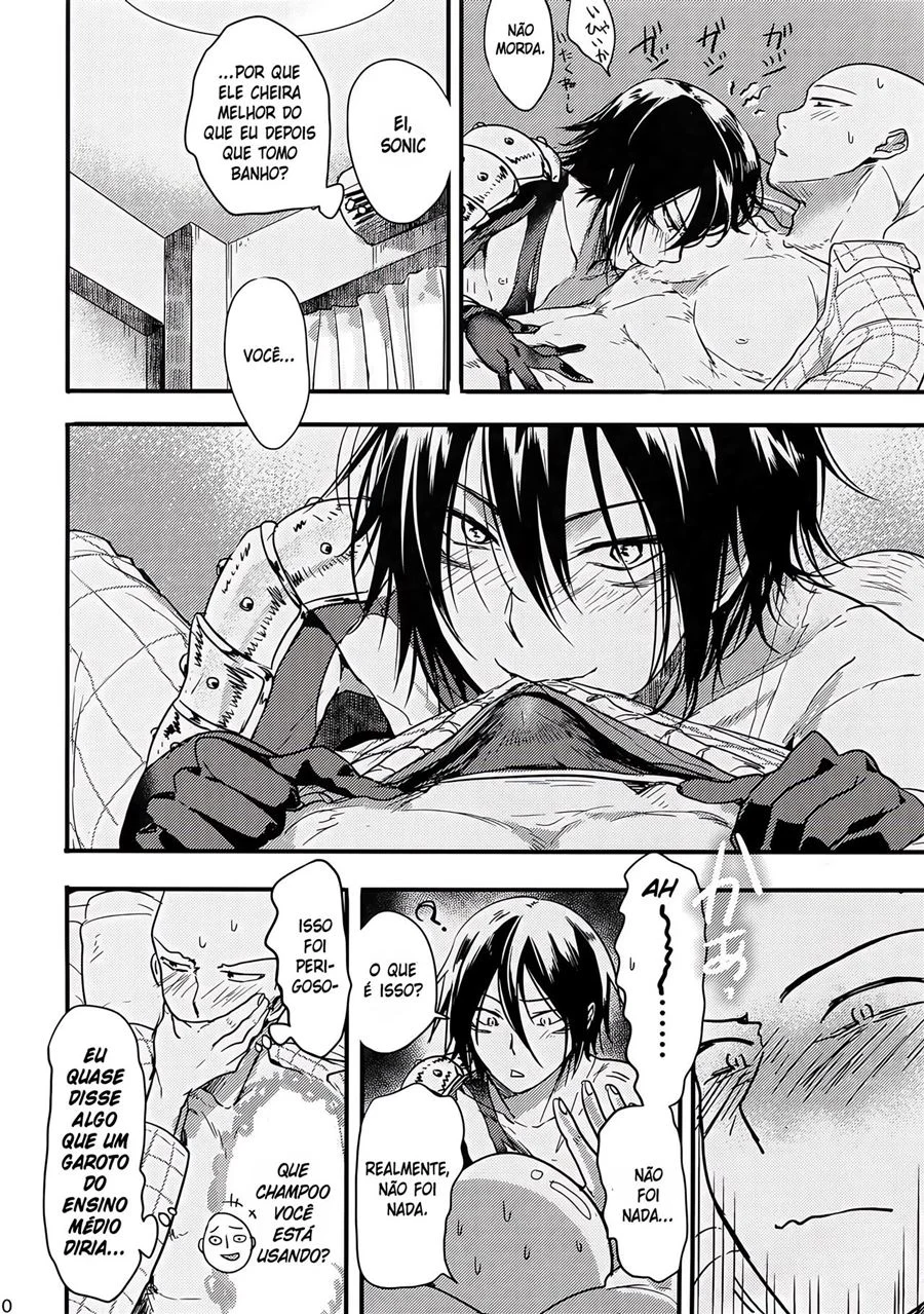 Sonic Fode Saitama - Yaoi Explícito em Quadrinhos de Sexo Brutal