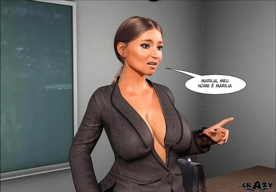 Professor Punheta: Marilia Recebe Tapa no Rabo Enquanto Dá na Aula - Hentai 3D