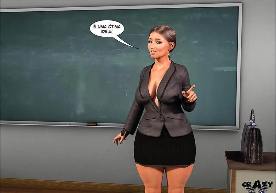 Professor Punheta: Marilia Recebe Tapa no Rabo Enquanto Dá na Aula - Hentai 3D