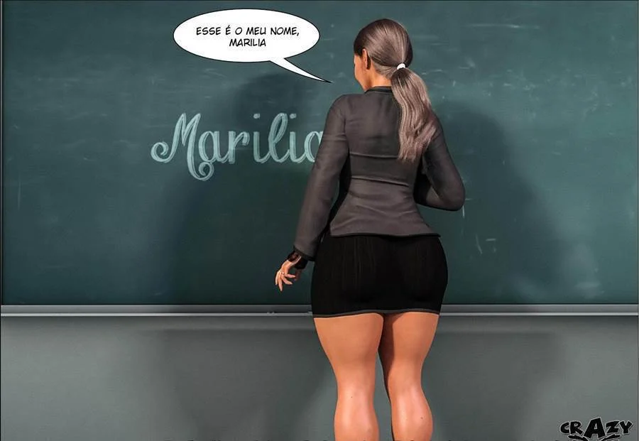 Professor Punheta: Marilia Recebe Tapa no Rabo Enquanto Dá na Aula - Hentai 3D