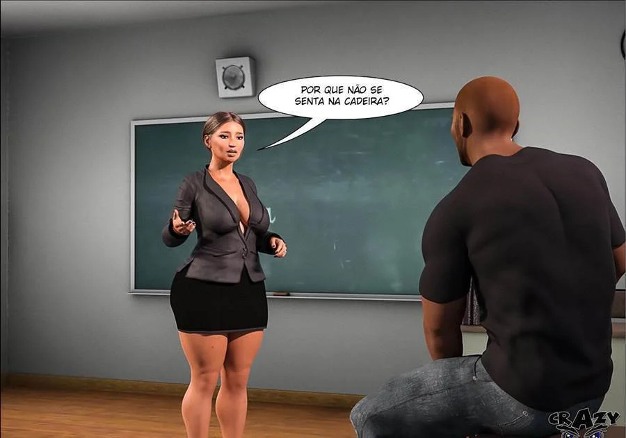 Professor Punheta: Marilia Recebe Tapa no Rabo Enquanto Dá na Aula - Hentai 3D