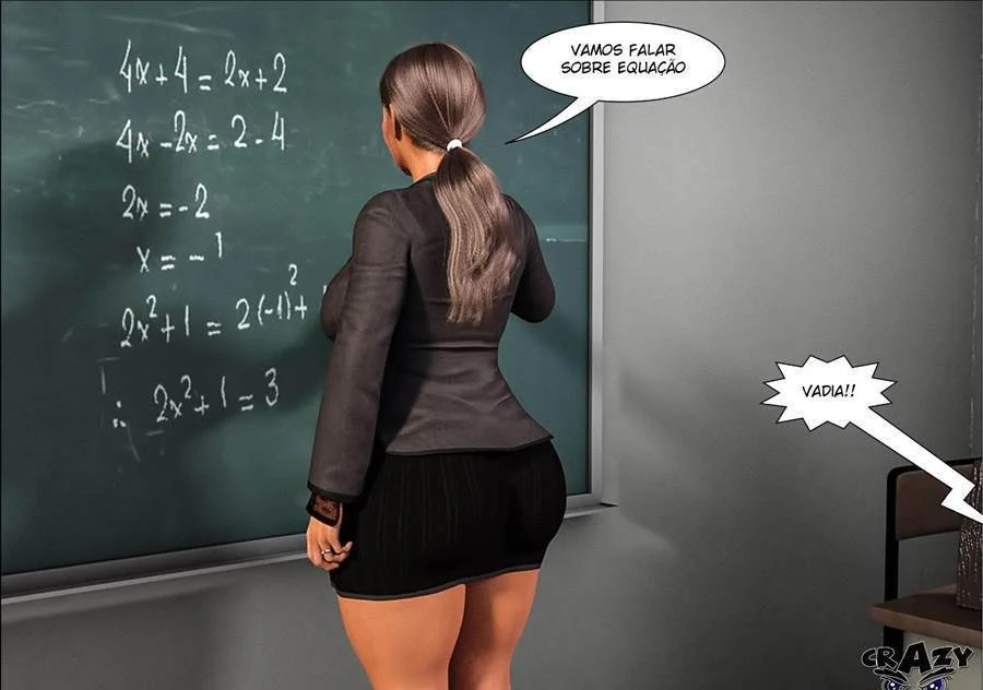 Professor Punheta: Marilia Recebe Tapa no Rabo Enquanto Dá na Aula - Hentai 3D