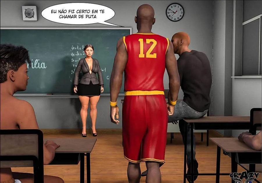 Professor Punheta: Marilia Recebe Tapa no Rabo Enquanto Dá na Aula - Hentai 3D