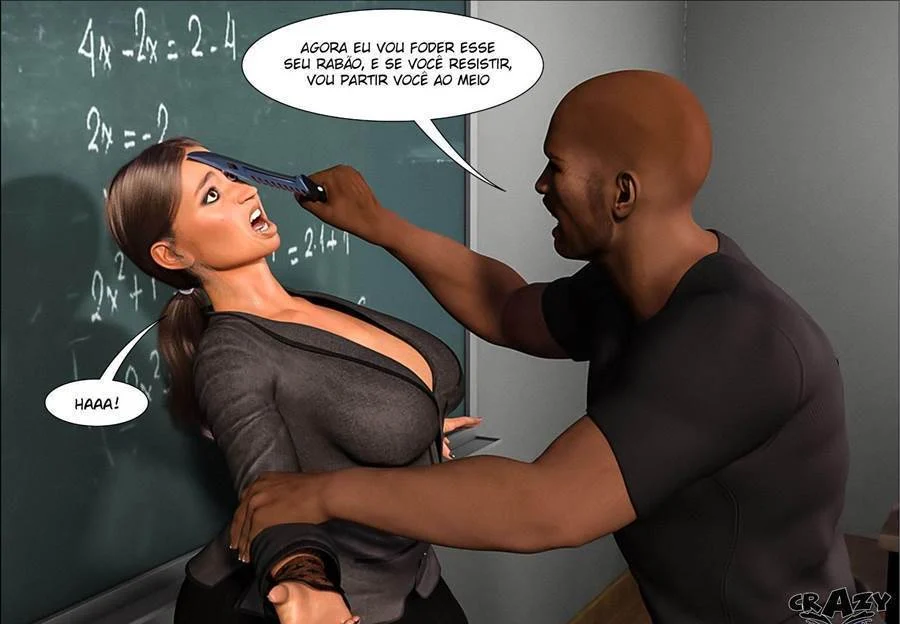 Professor Punheta: Marilia Recebe Tapa no Rabo Enquanto Dá na Aula - Hentai 3D