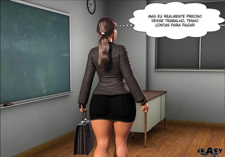 Professor Punheta: Marilia Recebe Tapa no Rabo Enquanto Dá na Aula - Hentai 3D