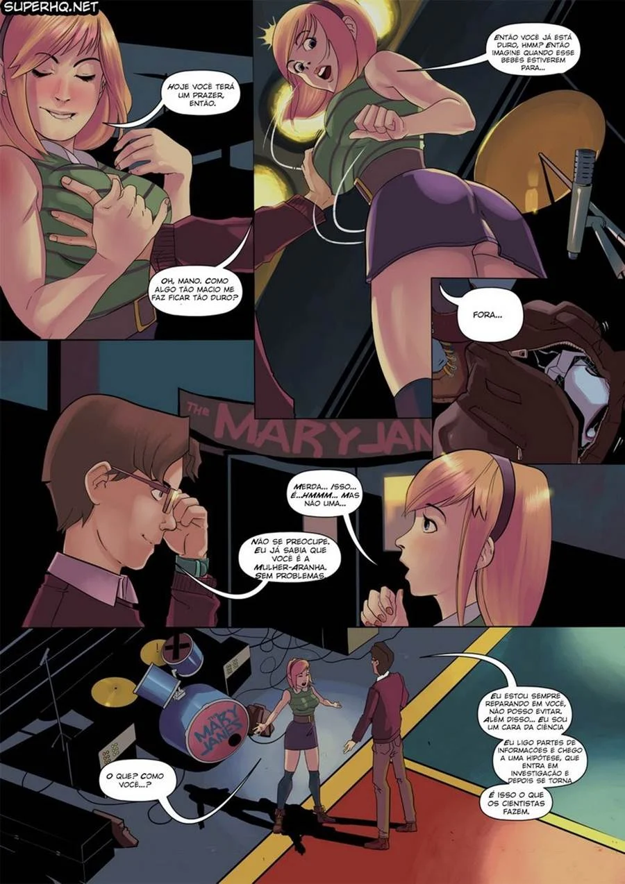 Gwen Stacey Transa com Homem-Aranha em Altas Aventuras de Sexo Explícito