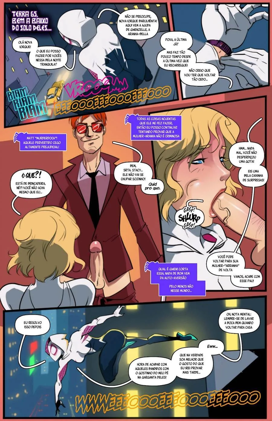 Gwen Stacey Arrebenta a Fantia e Dá Muito Sexo com Homem-Aranha em HQ Picante