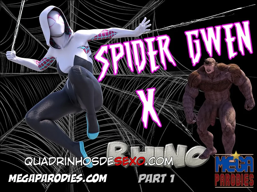 Spider-Gwen Submissa: Rhino Estraga a Garota-Aranha em 3D Explícito
