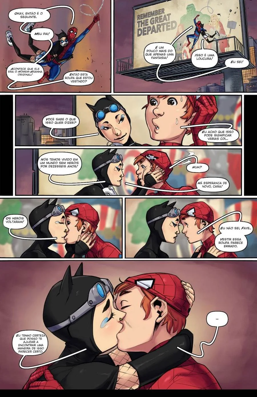 Onde as Teias Enlaçam: Hétero Fodendo com a Versão Pornô do Homem-Aranha