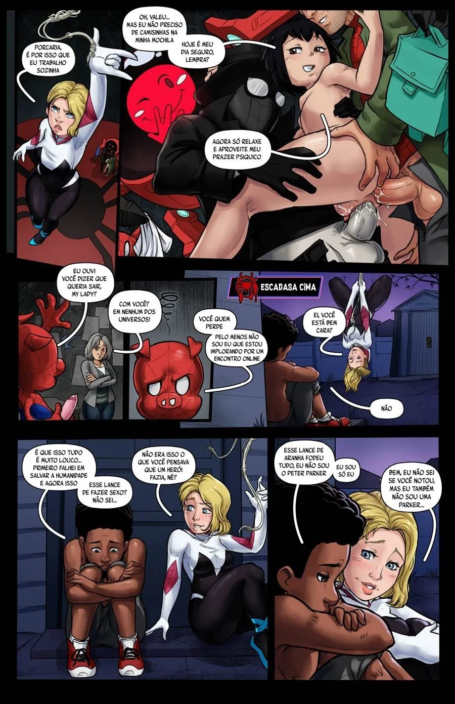 Sexo Explícito com a Homem-Aranha: HQ Pornô Espetacular do Universo Marvel