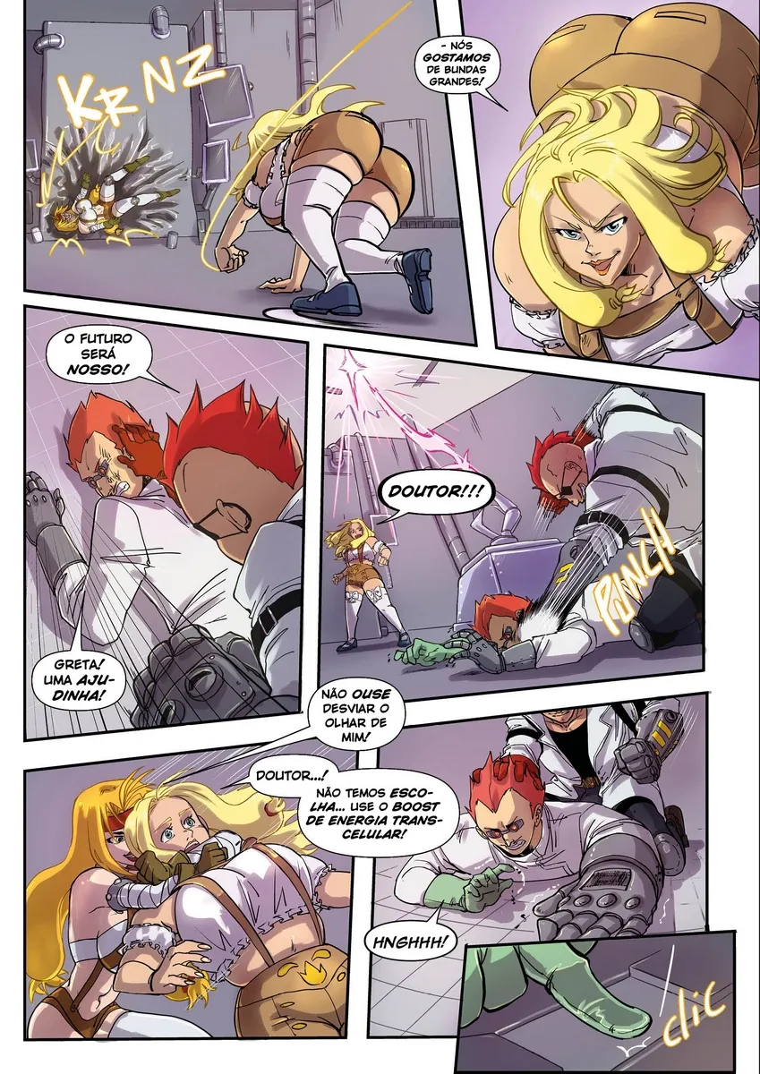 Hentai Picante: Spinnerette, Greta e Dr. Universe em Situação Explícita