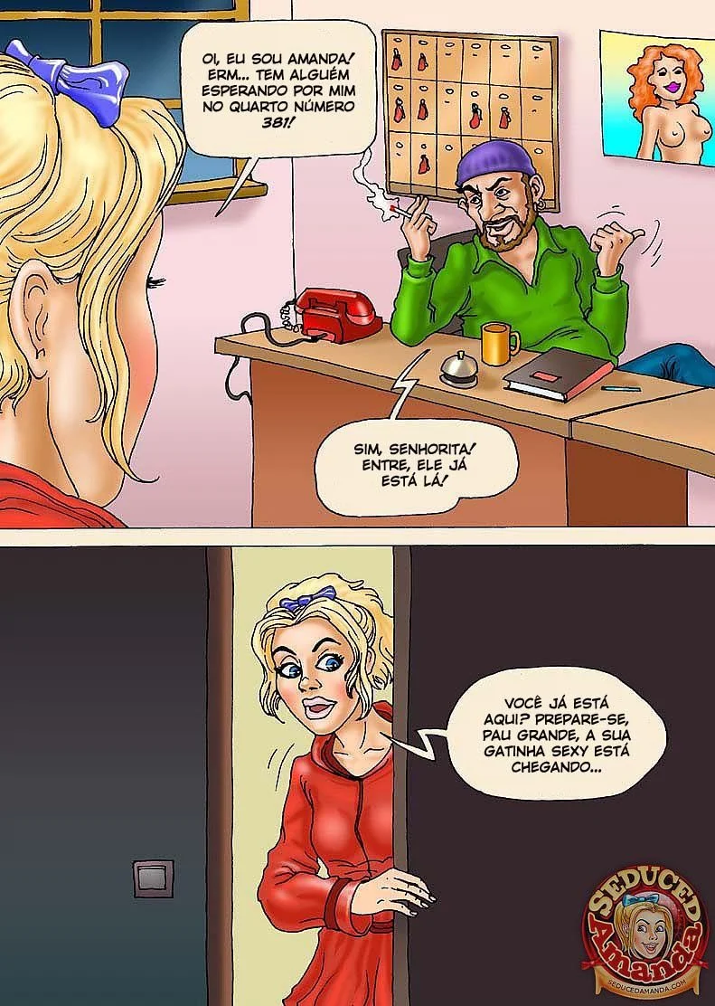 Pai ou Estranho? Foda Brutal com Garotas Submissas em HQ Proibida