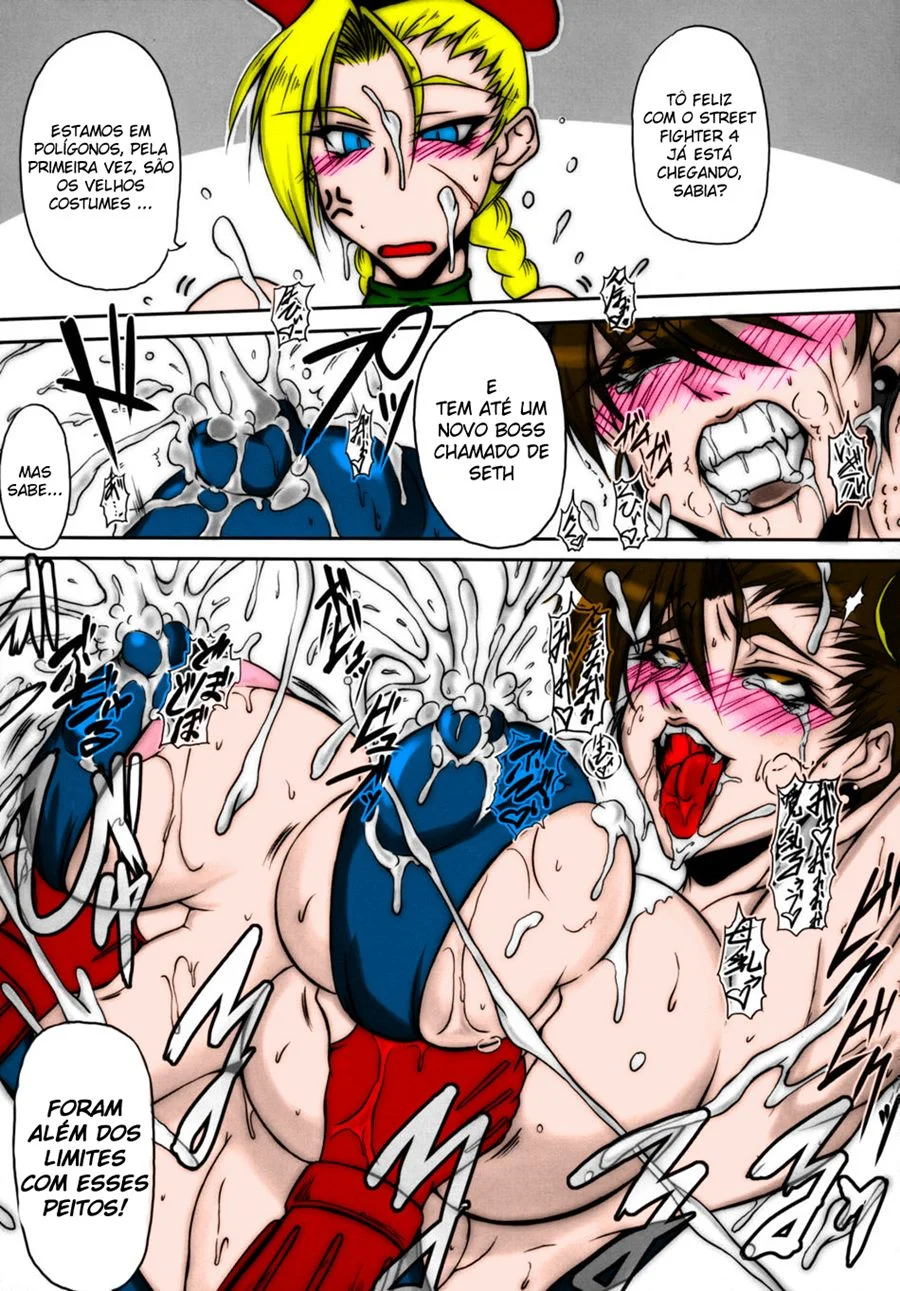 Street Fighter: Quadrinhos Eróticos com Lutas Sensuais e Fodas Explícitas