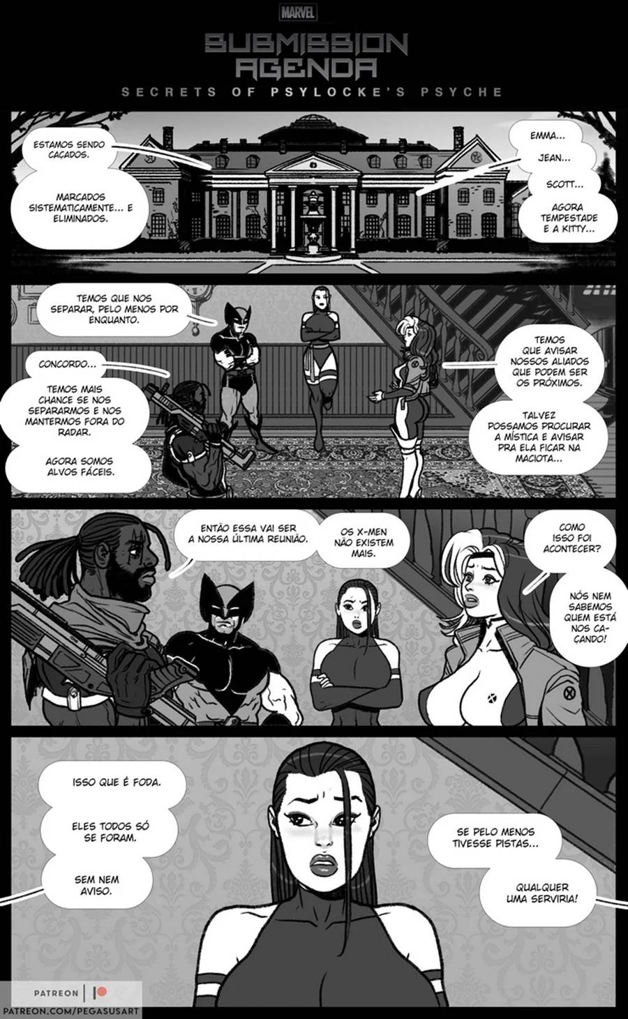 Agenda de Submissão: Desvendando os Prazeres Proibidos de Psylocke