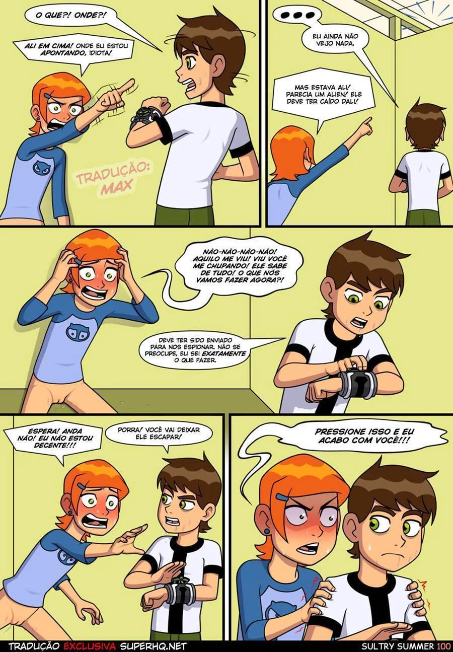 Quadrinhos Eróticos: Aventura Picante da Gwen com o Ben 10 no Verão