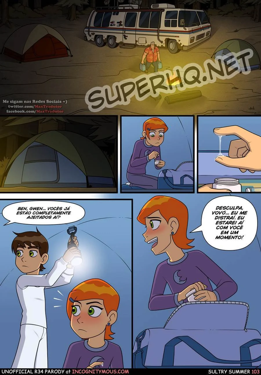 Quadrinhos Eróticos: Aventura Picante da Gwen com o Ben 10 no Verão