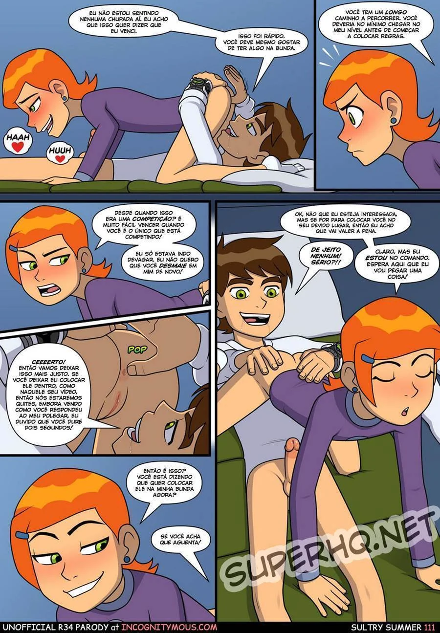Quadrinhos Eróticos: Aventura Picante da Gwen com o Ben 10 no Verão